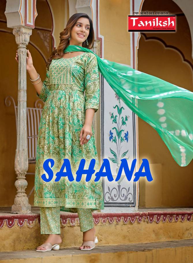 Sahana Vol 1 By Taniksh Printed Readymade Suits Catalog

